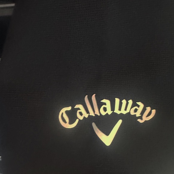 Like New Callaway Men's Black Striped Golf Polo Shirt Large - Picture 4 of 6